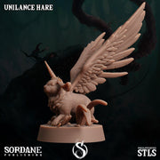 Unilance Hare, Bunny Pegasus - Sordane Publishing | 28mm and 32mm | Wargaming | DnD | Tabletop Roleplaying