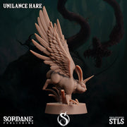 Unilance Hare, Bunny Pegasus - Sordane Publishing | 28mm and 32mm | Wargaming | DnD | Tabletop Roleplaying