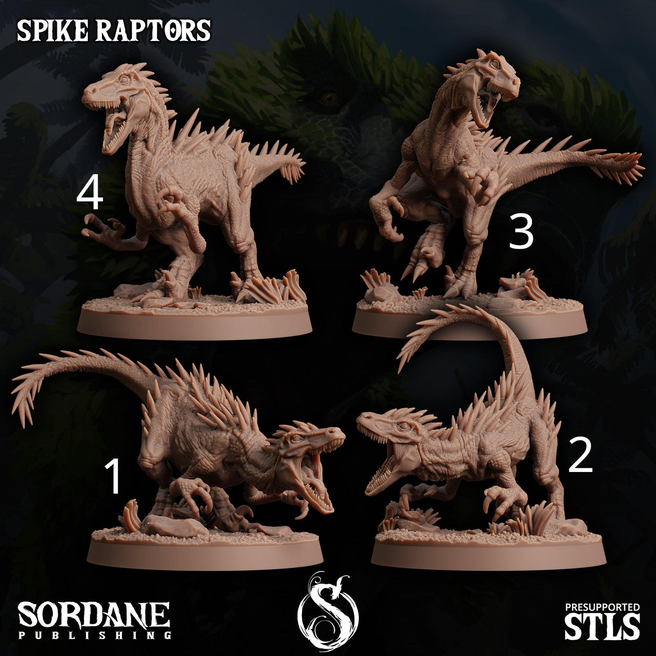 Spike Raptors- Sordane Publishing | 28mm and 32mm | Wargaming | DnD | Tabletop Roleplaying