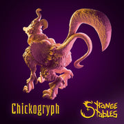 Chickogrypth, Chicken Chimera - Strange Stables | 28mm and 32mm | Wargaming | DnD | Tabletop Roleplaying