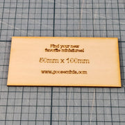 Miniature Bases - 50x100mm Rectangle, 3mm thick Plywood | 28mm and 32mm | Wargaming | DnD | Tabletop Roleplaying