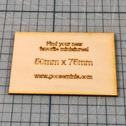 Miniature Bases - 50x75mm Rectangle, 3mm thick Plywood | 28mm and 32mm | Wargaming | DnD | Tabletop Roleplaying