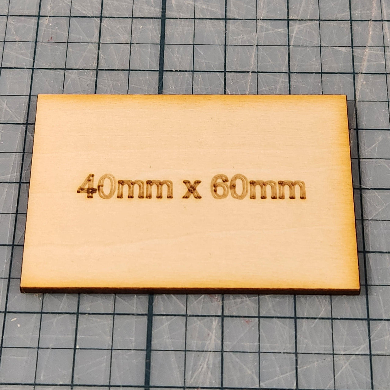 Miniature Bases - 40x60mm Rectangle, 3mm thick Plywood | 28mm and 32mm | Wargaming | DnD | Tabletop Roleplaying