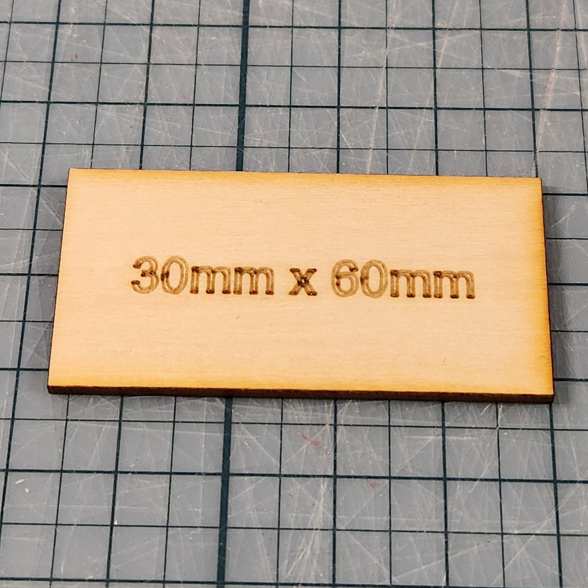 Miniature Bases - 30x60mm Rectangle, 3mm thick Plywood | 28mm and 32mm | Wargaming | DnD | Tabletop Roleplaying