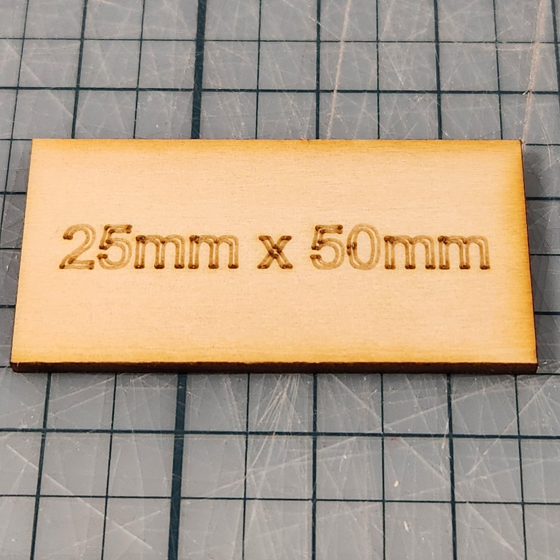 Miniature Bases - 25x50mm Rectangle, 3mm thick Plywood | 28mm and 32mm | Wargaming | DnD | Tabletop Roleplaying