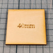 Miniature Bases - 40mm Square, 3mm thick Plywood | 28mm and 32mm | Wargaming | DnD | Tabletop Roleplaying