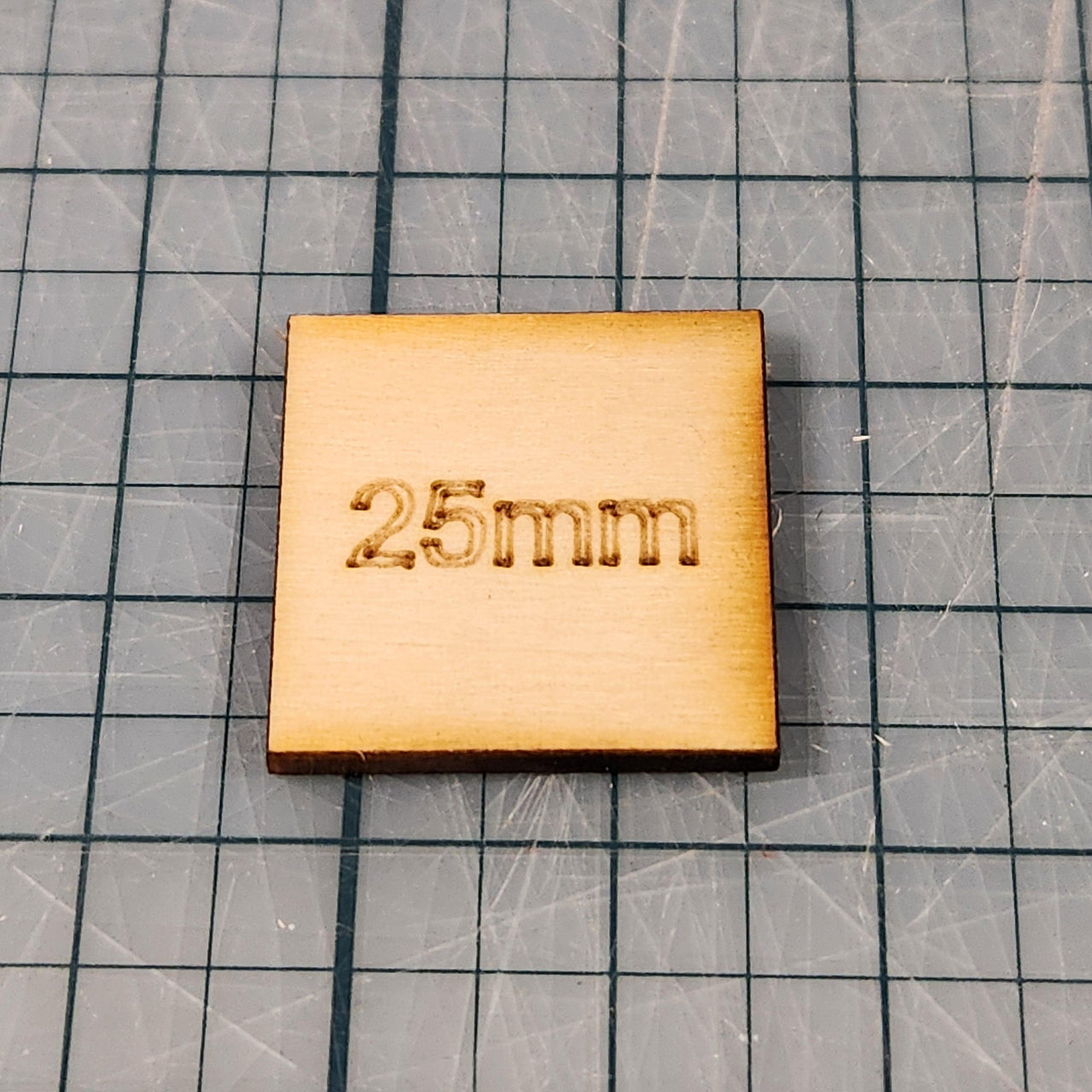 Miniature Bases - 25mm Square, 3mm thick Plywood | 28mm and 32mm | Wargaming | DnD | Tabletop Roleplaying