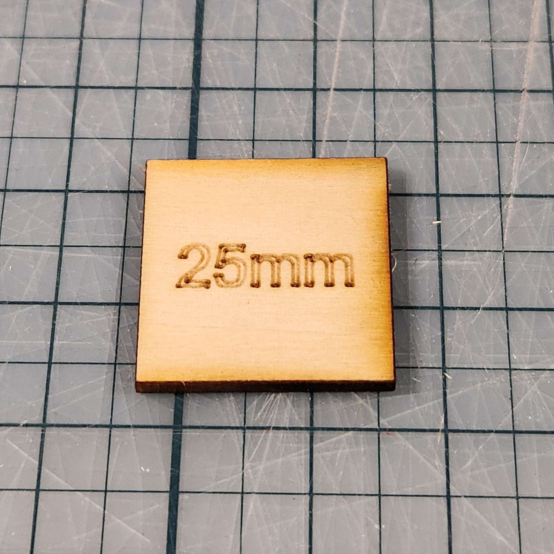 Miniature Bases - 25mm Square, 3mm thick Plywood | 28mm and 32mm | Wargaming | DnD | Tabletop Roleplaying
