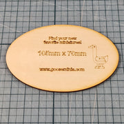 Miniature Bases - 105x70mm Oval, 3mm thick Plywood | 28mm and 32mm | Wargaming | DnD | Tabletop Roleplaying