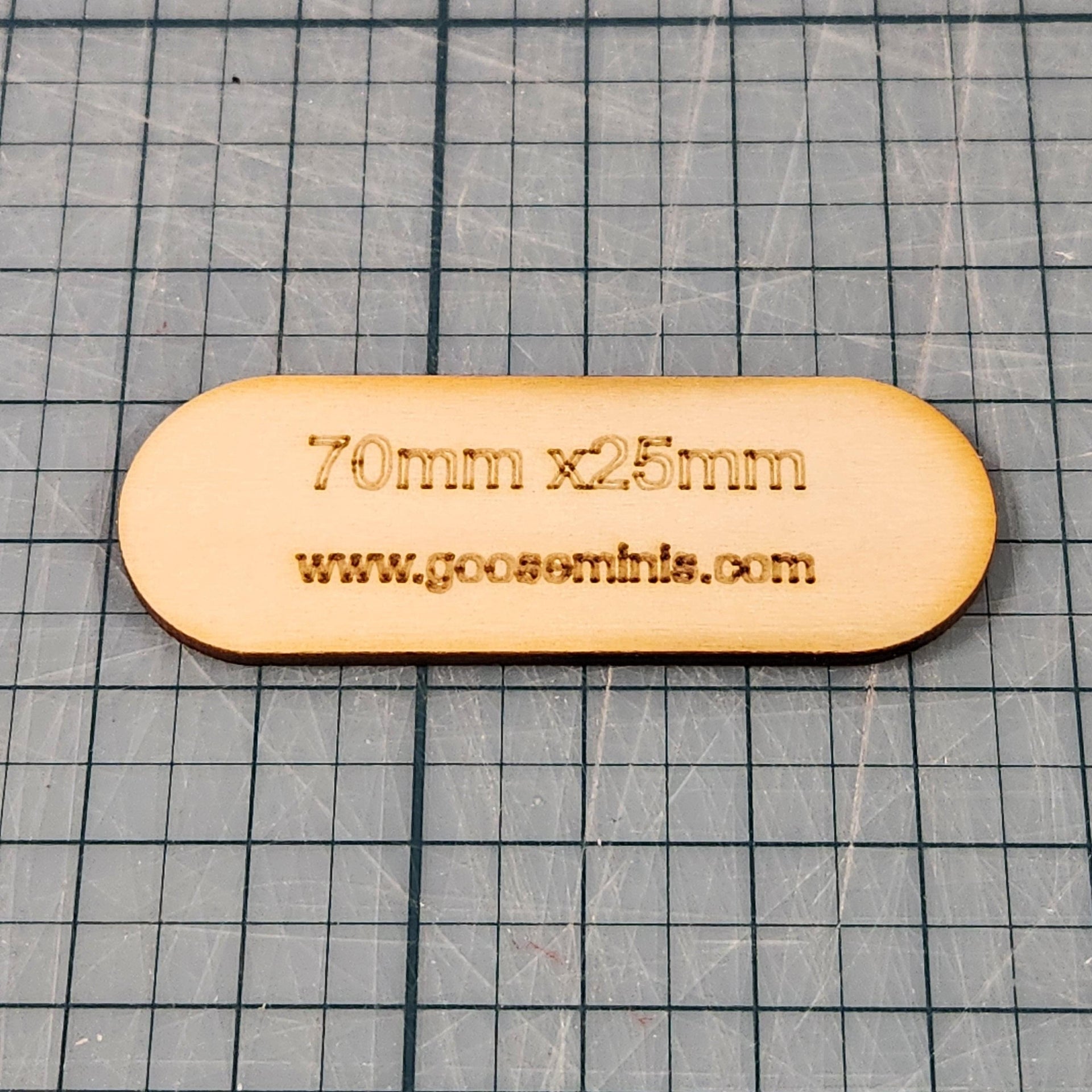 Miniature Bases - 70x25mm Pill, 3mm thick Plywood | 28mm and 32mm | Wargaming | DnD | Tabletop Roleplaying