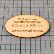 Miniature Bases - 60x35mm Oval, 3mm thick Plywood | 28mm and 32mm | Wargaming | DnD | Tabletop Roleplaying