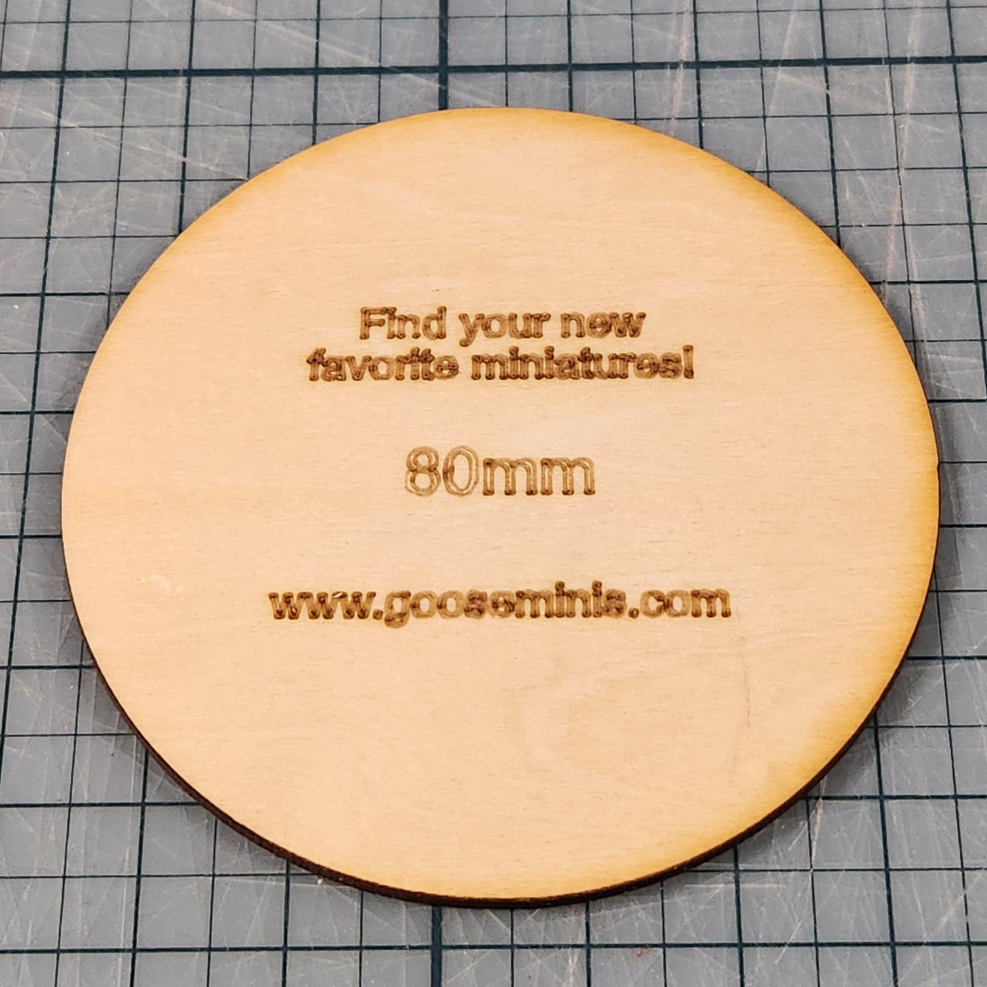 Miniature Bases - 80mm Circle, 3mm thick Plywood | 28mm and 32mm | Wargaming | DnD | Tabletop Roleplaying