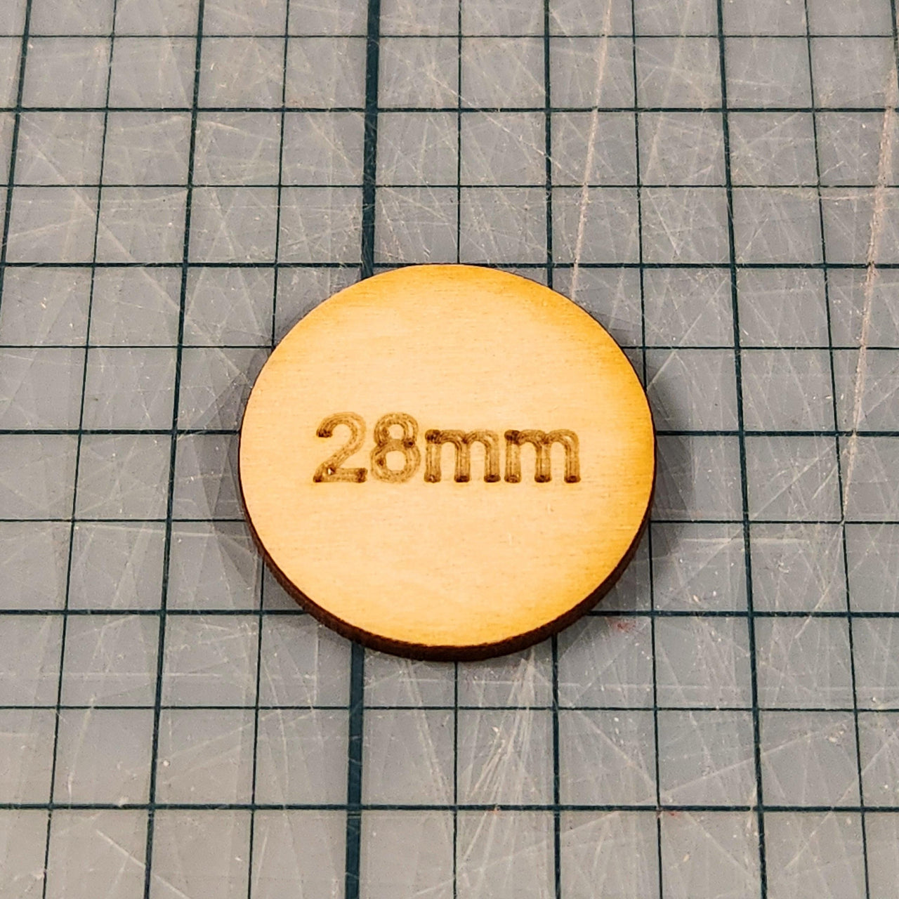 Miniature Bases - 28mm Circle, 3mm thick Plywood | 28mm and 32mm | Wargaming | DnD | Tabletop Roleplaying