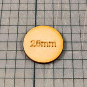 Miniature Bases - 28mm Circle, 3mm thick Plywood | 28mm and 32mm | Wargaming | DnD | Tabletop Roleplaying