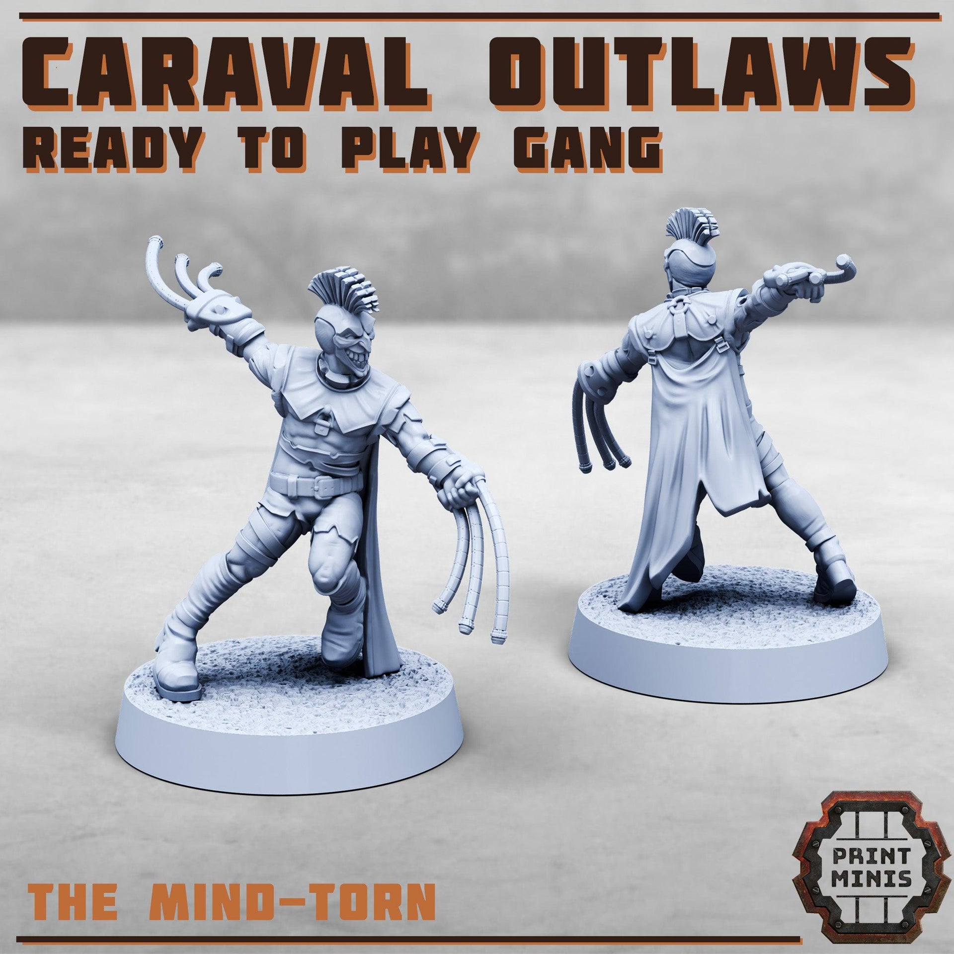 House Caraval, Modular Jester Gang- Print Minis | 28mm and 32mm | Wargaming | DnD | Tabletop Roleplaying