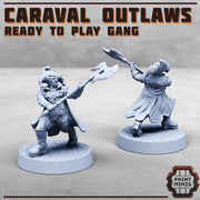 House Caraval, Modular Jester Gang- Print Minis | 28mm and 32mm | Wargaming | DnD | Tabletop Roleplaying
