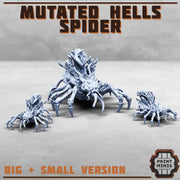 Mutated Hell Spider- Print Minis | 28mm and 32mm | Wargaming | DnD | Tabletop Roleplaying