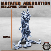 Hellspire Aberration, Mutant Creature - Print Minis | 28mm and 32mm | Wargaming | DnD | Tabletop Roleplaying