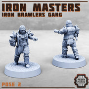 Iron Masters, Iron Brawlers Gang Champion - Print Minis | 28mm and 32mm | Wargaming | DnD | Tabletop Roleplaying
