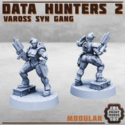 Data Hunters 2, Modular Vaross Syn Gang expansion - Print Minis | 28mm and 32mm | Wargaming | DnD | Tabletop Roleplaying