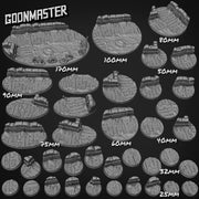 Trench Bases - Goonmaster | 28mm and 32mm | Wargaming | DnD | Tabletop Roleplaying