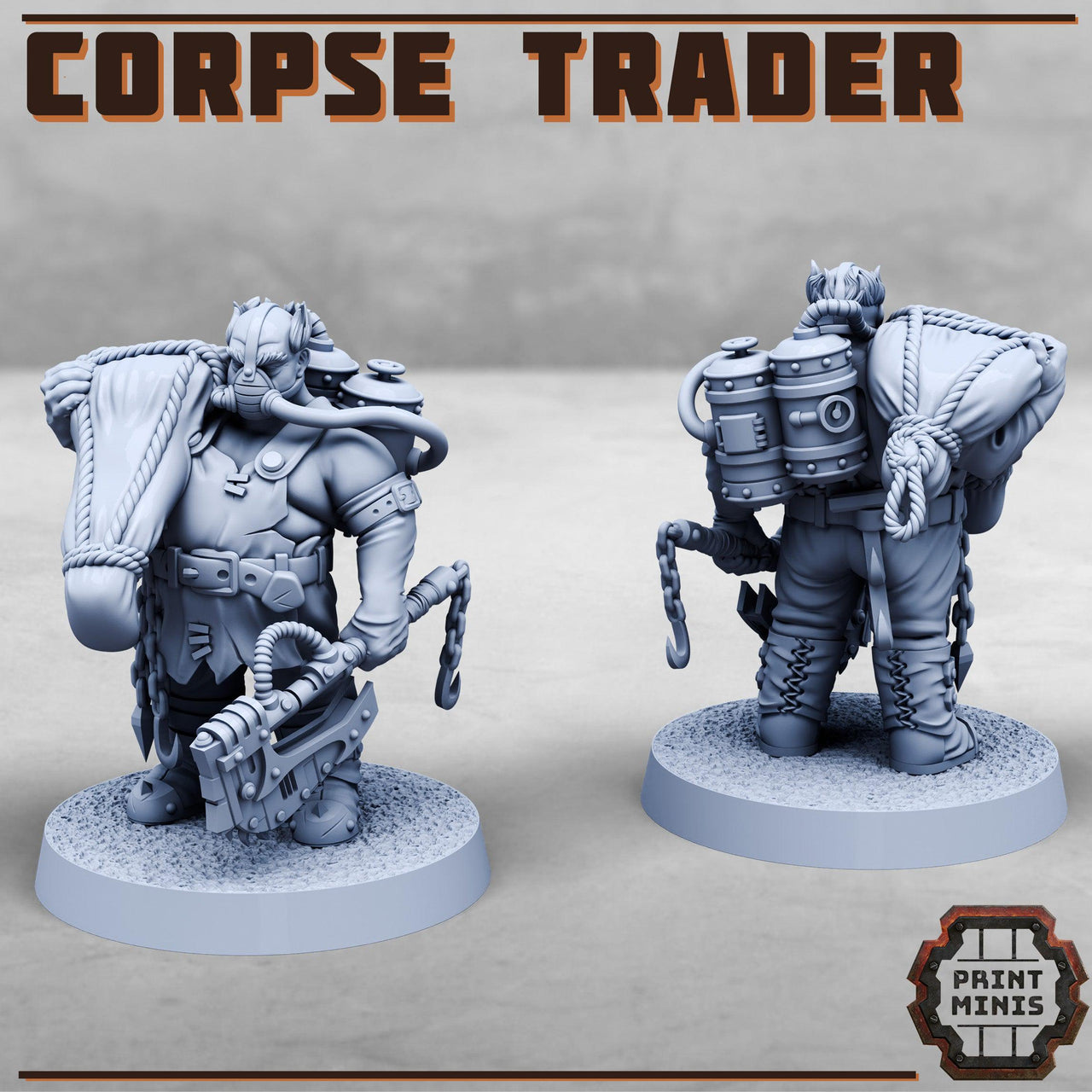 Corpse Trader - Print Minis | 28mm and 32mm | Wargaming | DnD | Tabletop Roleplaying