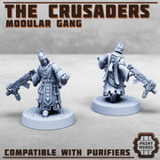The Crusaders, Modular Gang - Print Minis | 28mm and 32mm | Wargaming | DnD | Tabletop Roleplaying