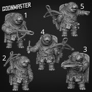Tiny Hippo Arbalest - Goonmaster | Hippo Crossbow Soldier | 28mm and 32mm | Wargaming | DnD | Tabletop Roleplaying