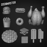 Food - Goonmaster Basing Bits | 28mm and 32mm | Wargaming | DnD | Tabletop Roleplaying