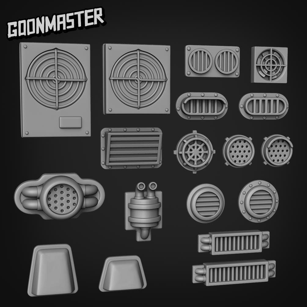 Vents - Goonmaster Basing Bits | 28mm and 32mm | Wargaming | DnD | Tabletop Roleplaying