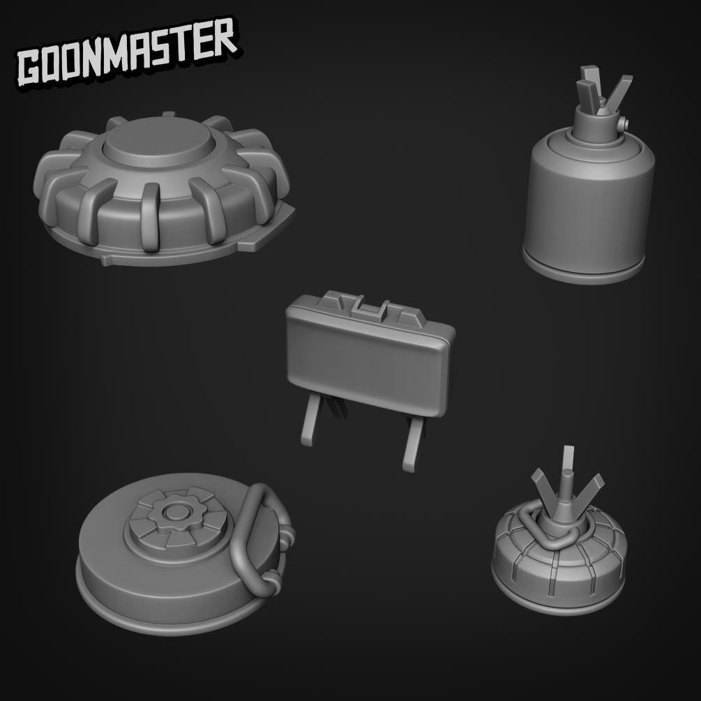 Mines - Goonmaster Basing Bits | 28mm and 32mm | Wargaming | DnD | Tabletop Roleplaying