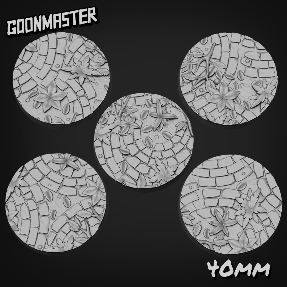 Jungle Ruin Bases - Goonmaster | 28mm and 32mm | Wargaming | DnD | Tabletop Roleplaying