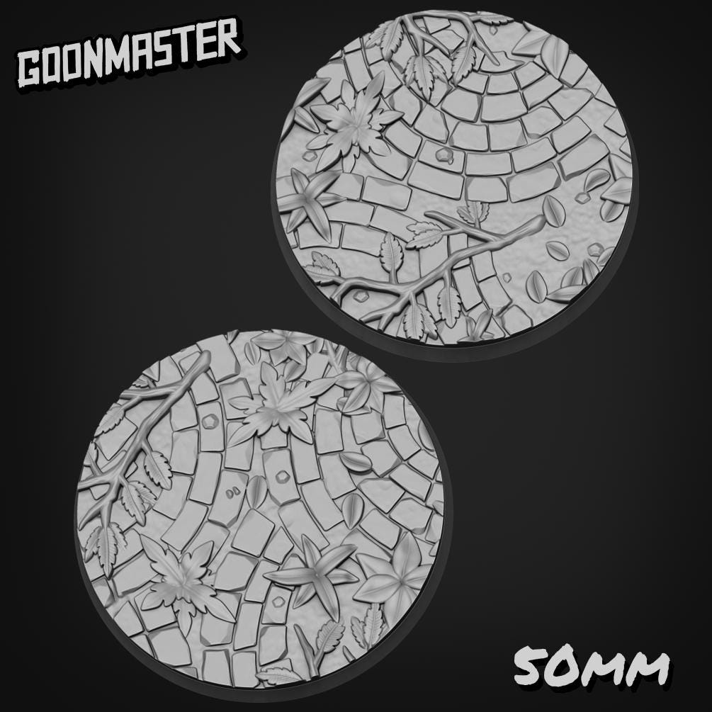 Jungle Ruin Bases - Goonmaster | 28mm and 32mm | Wargaming | DnD | Tabletop Roleplaying