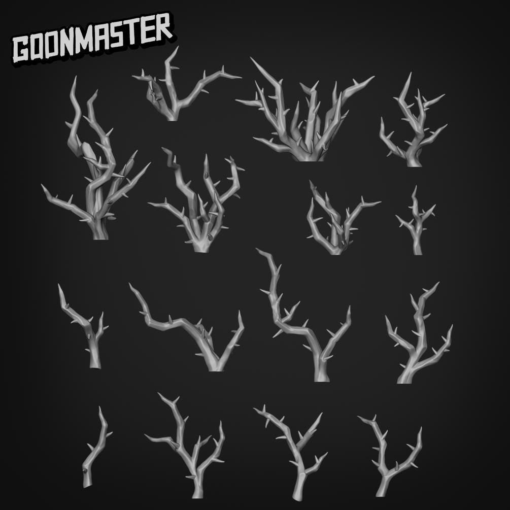 Thorny Brambles - Goonmaster Basing Bits | 28mm and 32mm | Wargaming | DnD | Tabletop Roleplaying