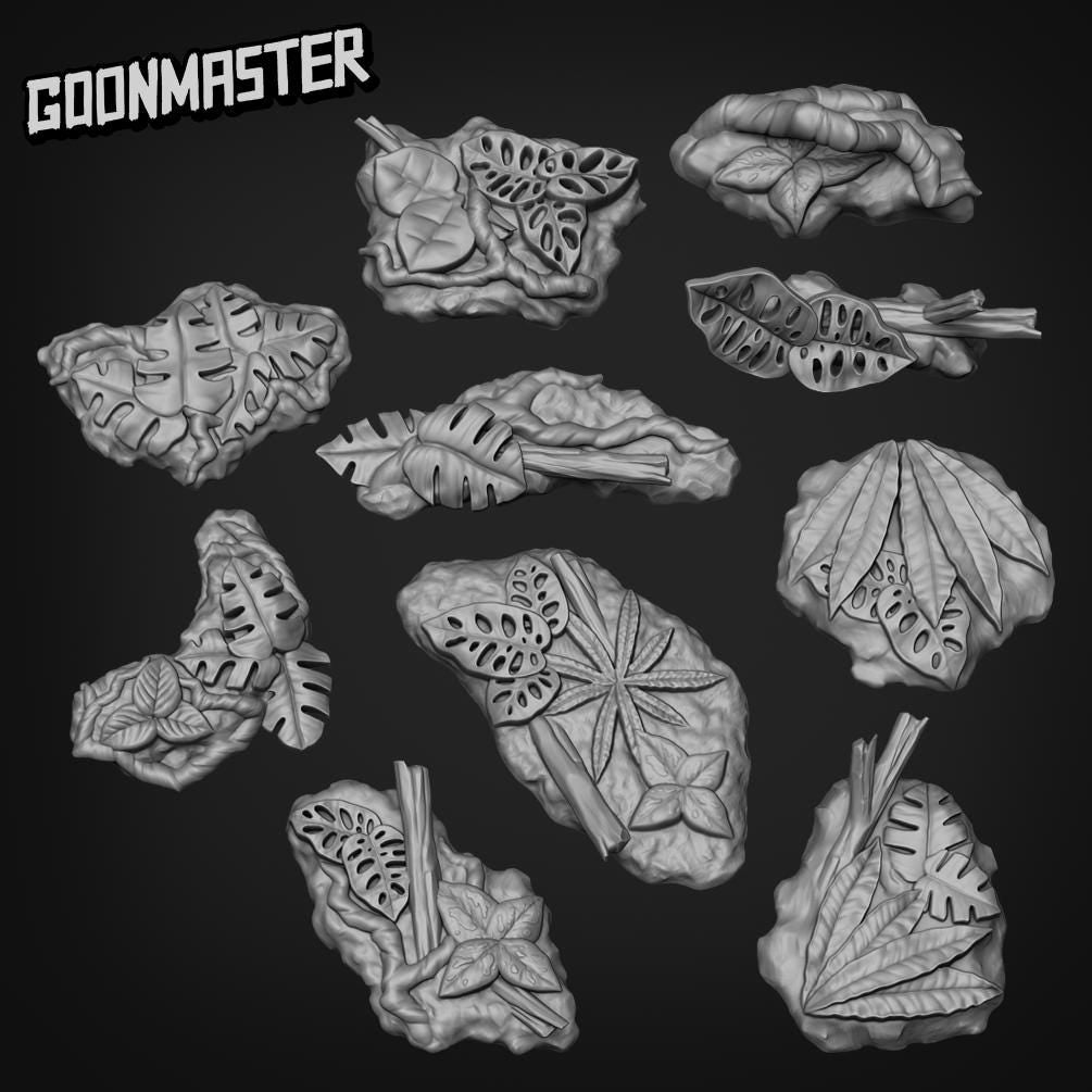 Jungle Floor - Goonmaster Basing Bits | 28mm and 32mm | Wargaming | DnD | Tabletop Roleplaying
