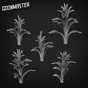 Guzmania Bromeliad - Goonmaster Basing Bits | Scale Model Scarlet Star | 28mm and 32mm | Wargaming | DnD | Tabletop Roleplaying