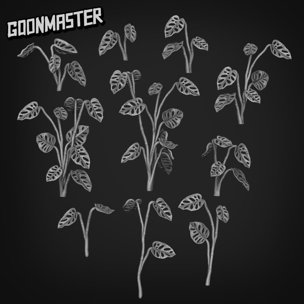 Monstera Adansonii - Goonmaster Basing Bits | Scale Model House Plant | 28mm and 32mm | Wargaming | DnD | Tabletop Roleplaying