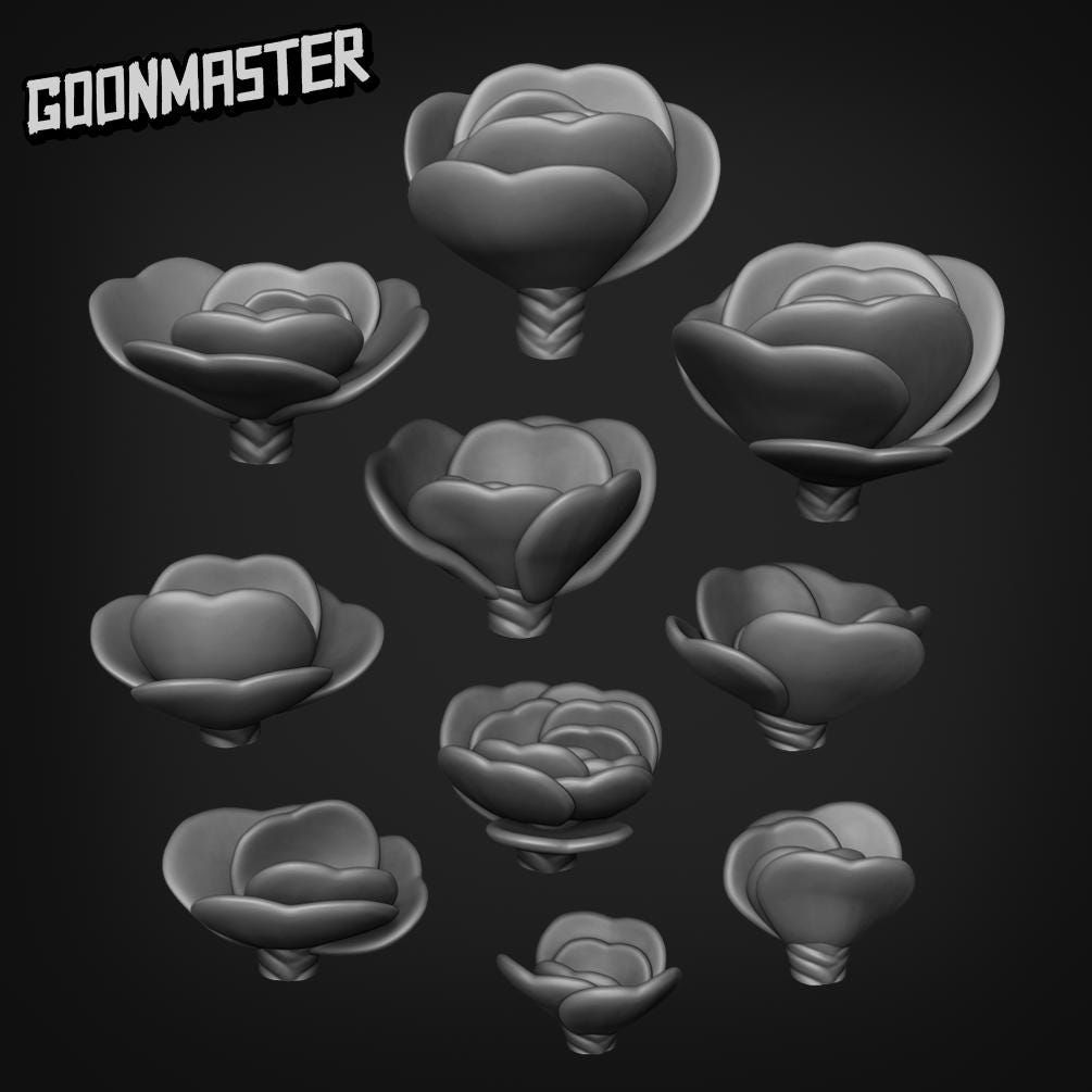 Kalanchoe Luciae - Goonmaster Basing Bits | Scale Model Paddle Plant | 28mm and 32mm | Wargaming | DnD | Tabletop Roleplaying