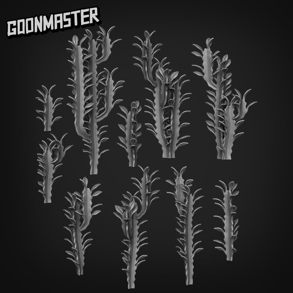 Euphorbia Trigona - Goonmaster Basing Bits | Scale Model Succulent | 28mm and 32mm | Wargaming | DnD | Tabletop Roleplaying