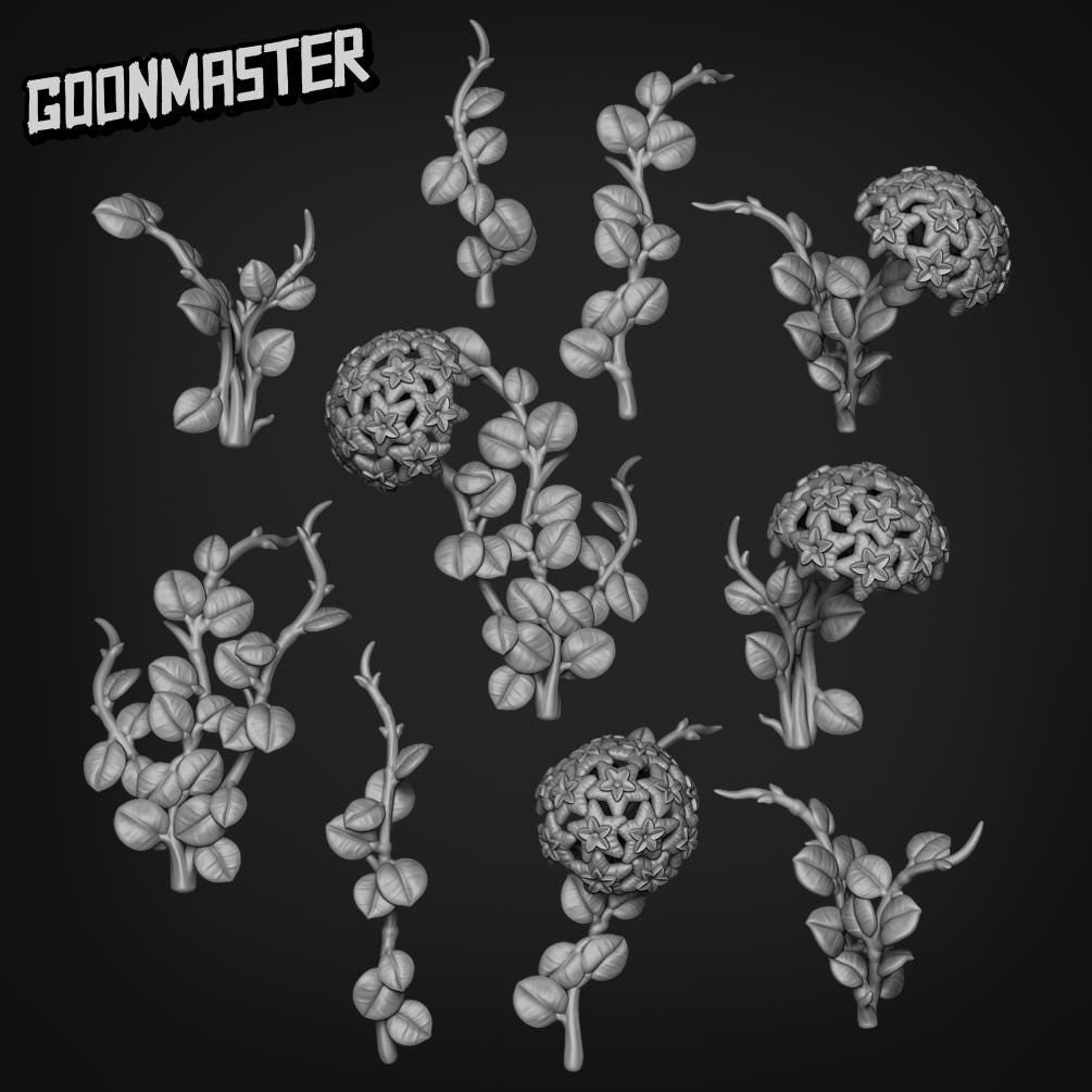 Hoya Carnosa x Serpens Mathilde - Goonmaster Basing Bits | Scale Model Hoya | 28mm and 32mm | Wargaming | DnD | Tabletop Roleplaying
