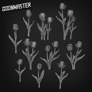 Tulipa Gesneriana - Goonmaster Basing Bits | Scale Model Tulips | 28mm and 32mm | Wargaming | DnD | Tabletop Roleplaying
