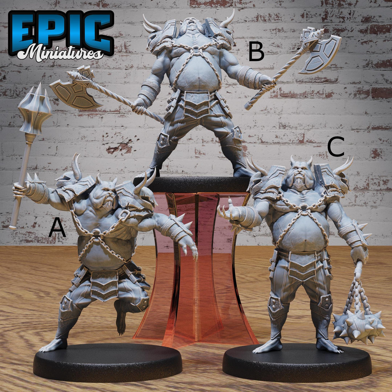 Pig Demon Officer - Epic Miniatures | 28mm and 32mm | Wargaming | DnD | Tabletop Roleplaying