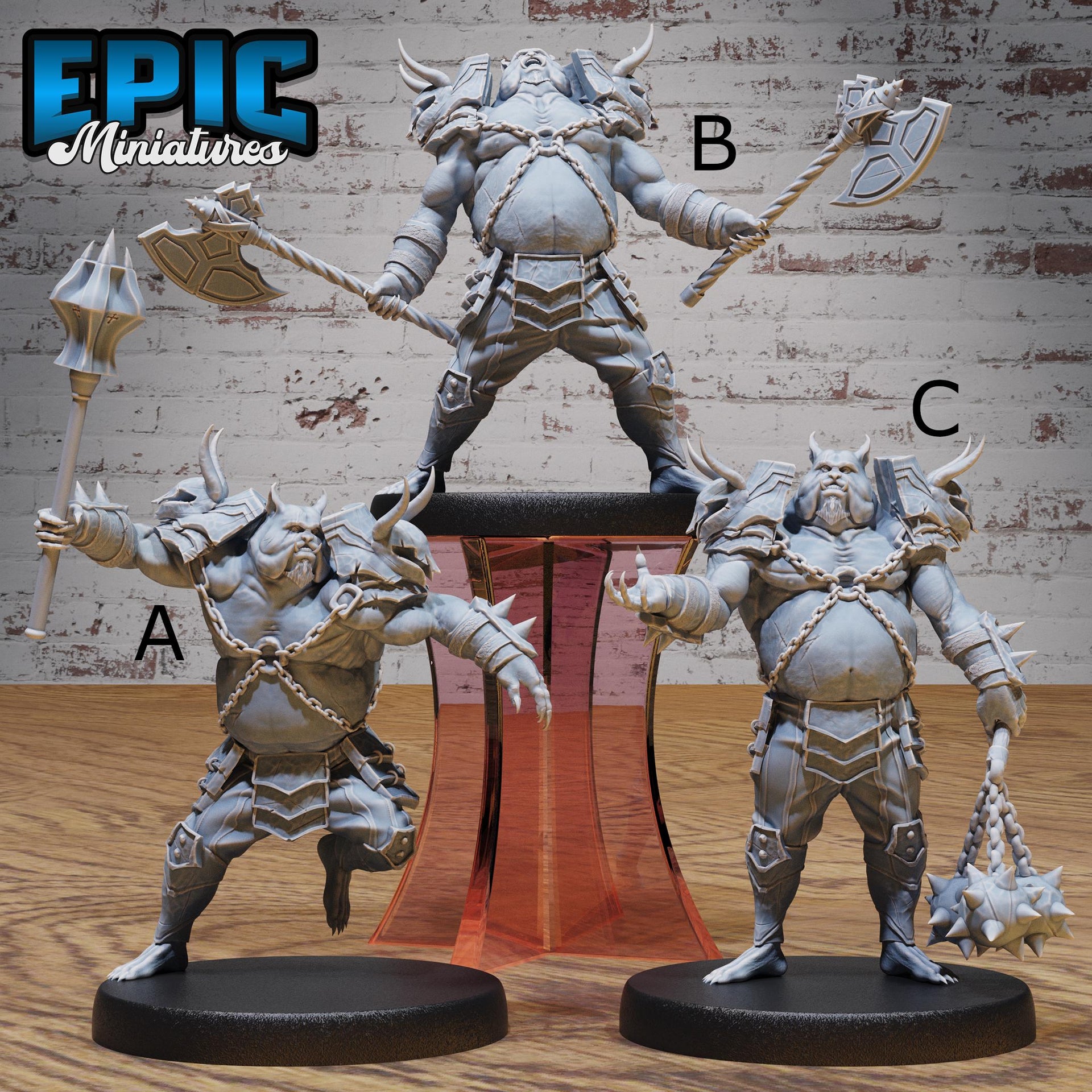 Pig Demon Officer - Epic Miniatures | 28mm and 32mm | Wargaming | DnD | Tabletop Roleplaying