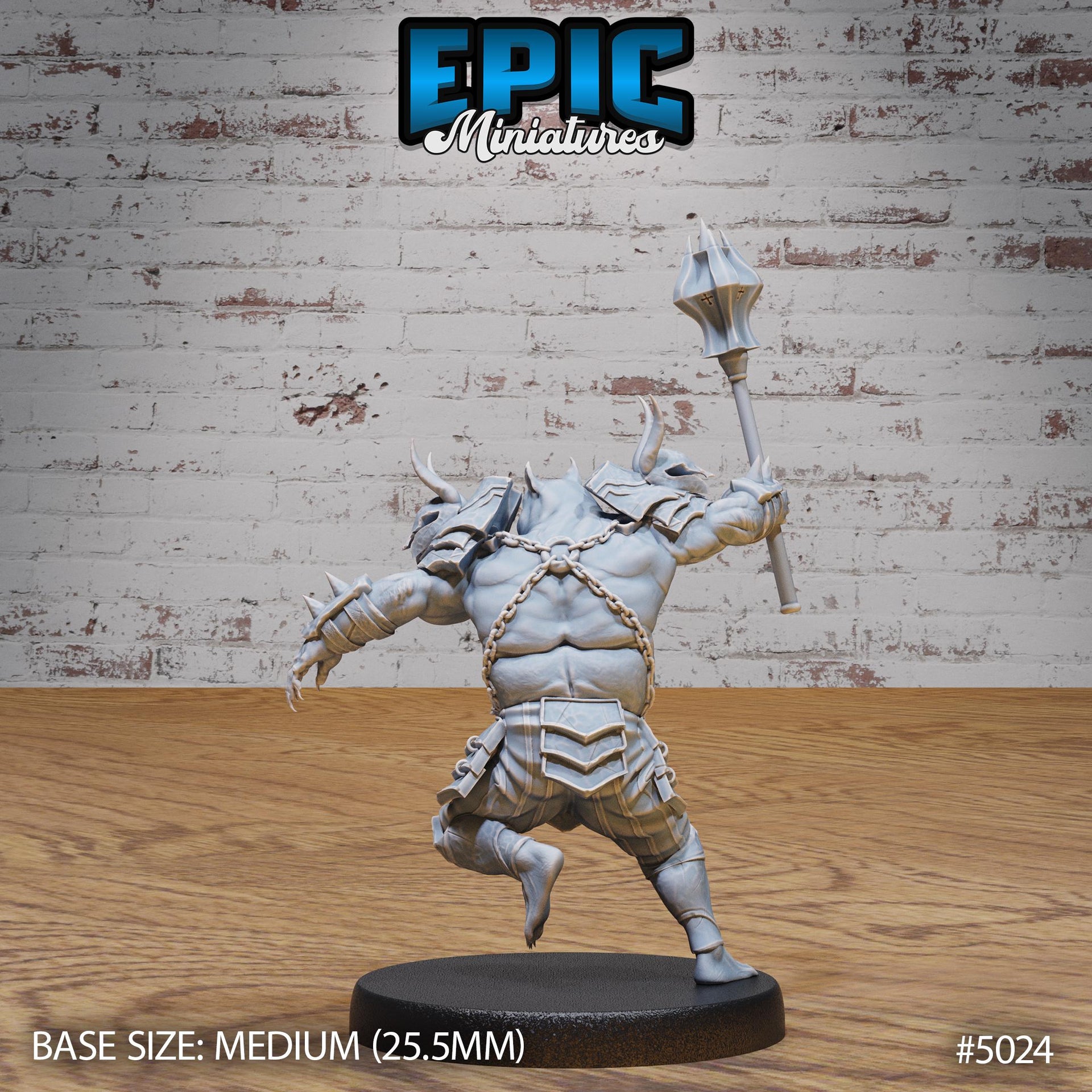 Pig Demon Officer - Epic Miniatures | 28mm and 32mm | Wargaming | DnD | Tabletop Roleplaying
