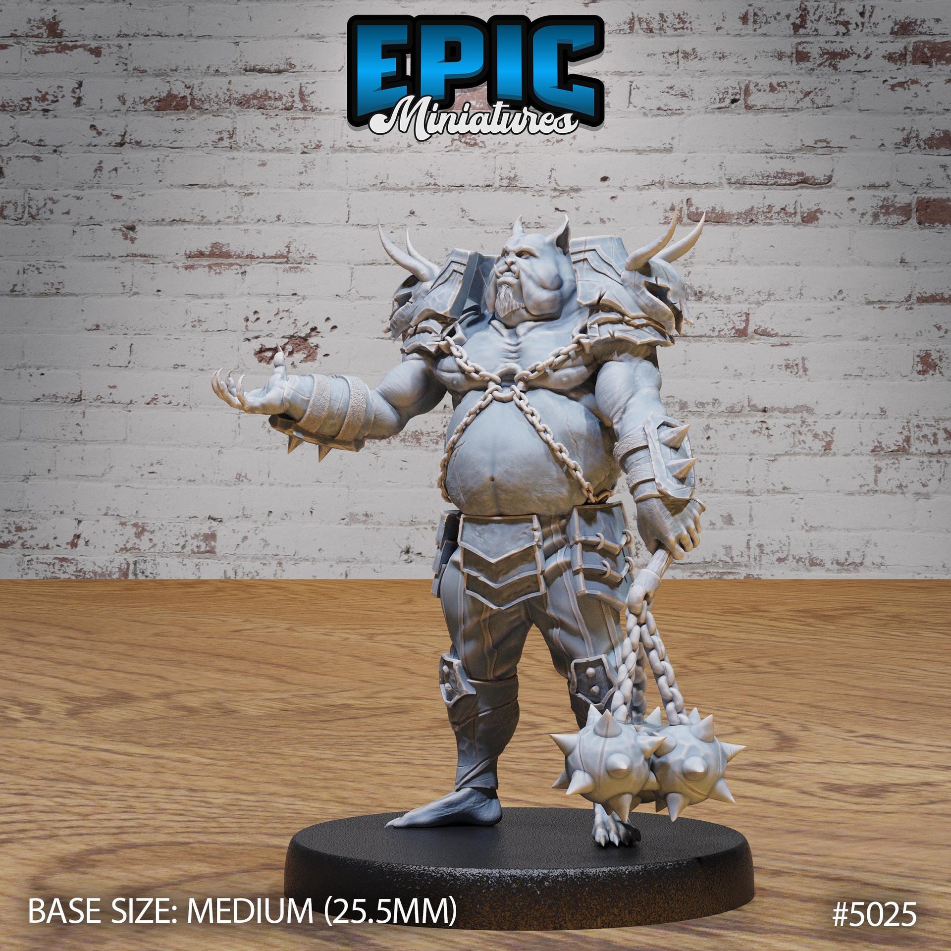 Pig Demon Officer - Epic Miniatures | 28mm and 32mm | Wargaming | DnD | Tabletop Roleplaying