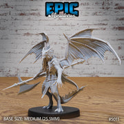 Draconic Demon Silver - Epic Miniatures | 28mm and 32mm | Wargaming | DnD | Tabletop Roleplaying
