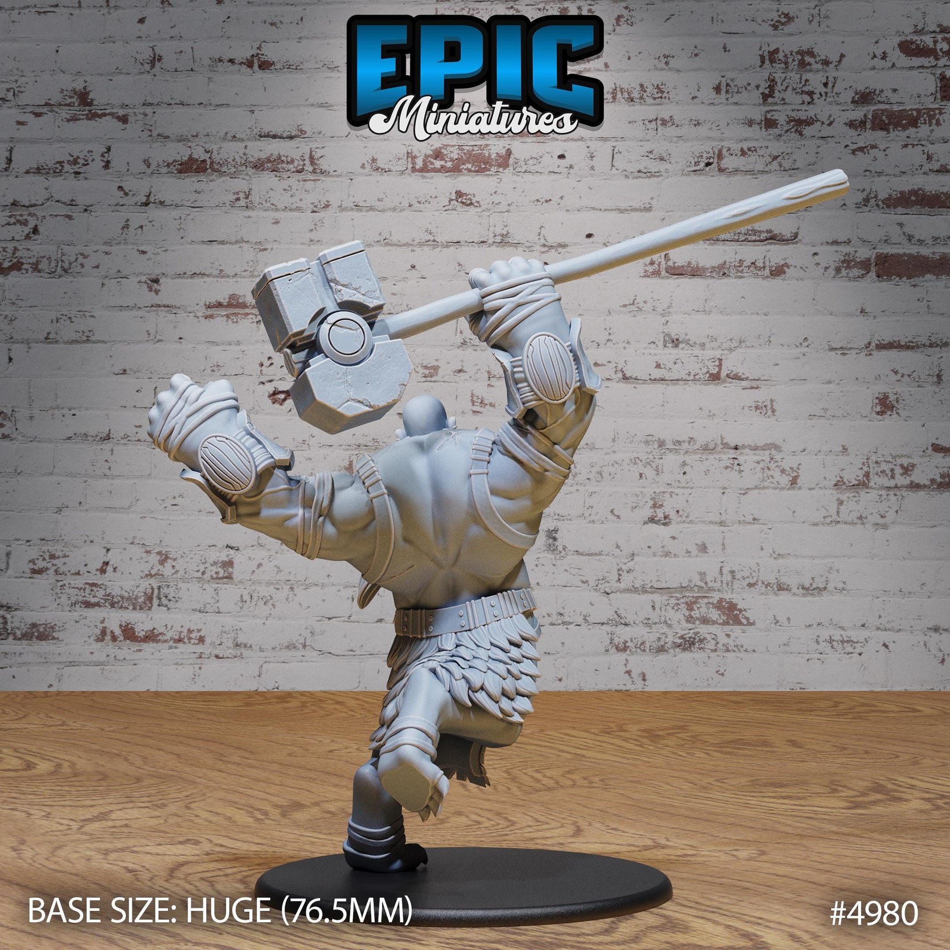 Hill Giant Smasher - Epic Miniatures | 28mm and 32mm | Wargaming | DnD | Tabletop Roleplaying