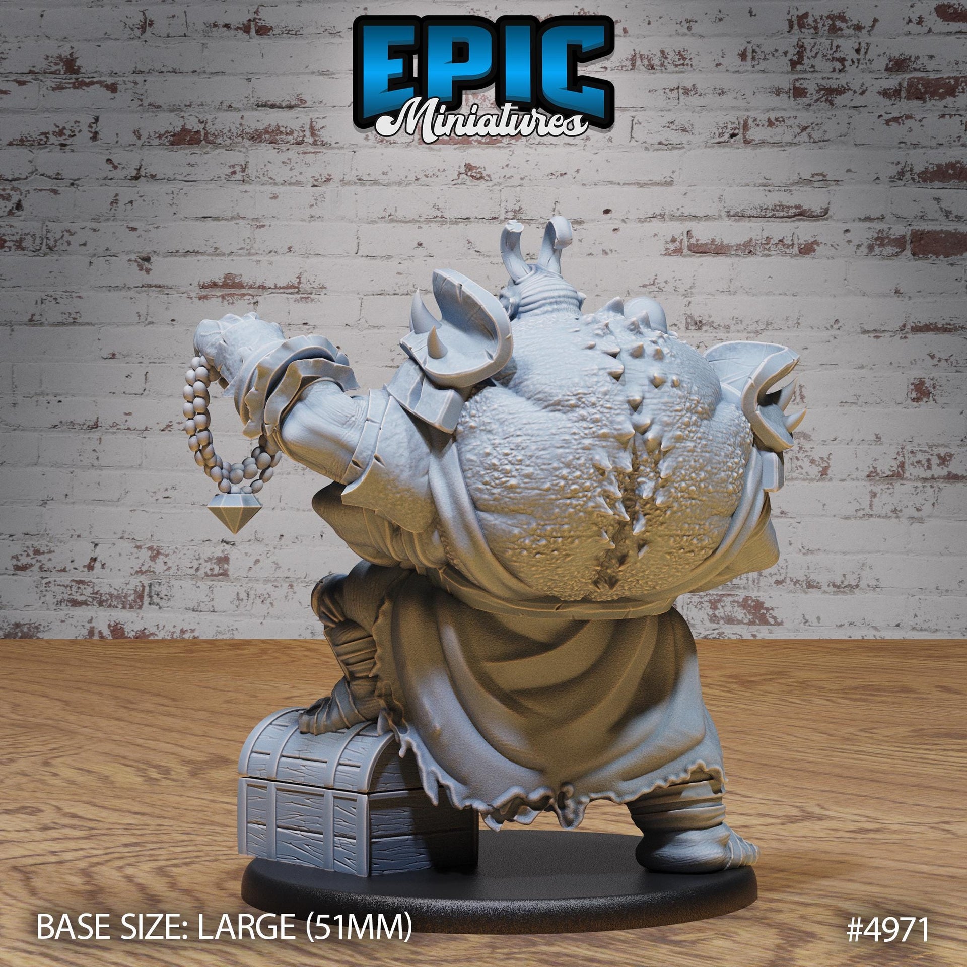 Ettin Mutant General - Epic Miniatures | 28mm and 32mm | Wargaming | DnD | Tabletop Roleplaying