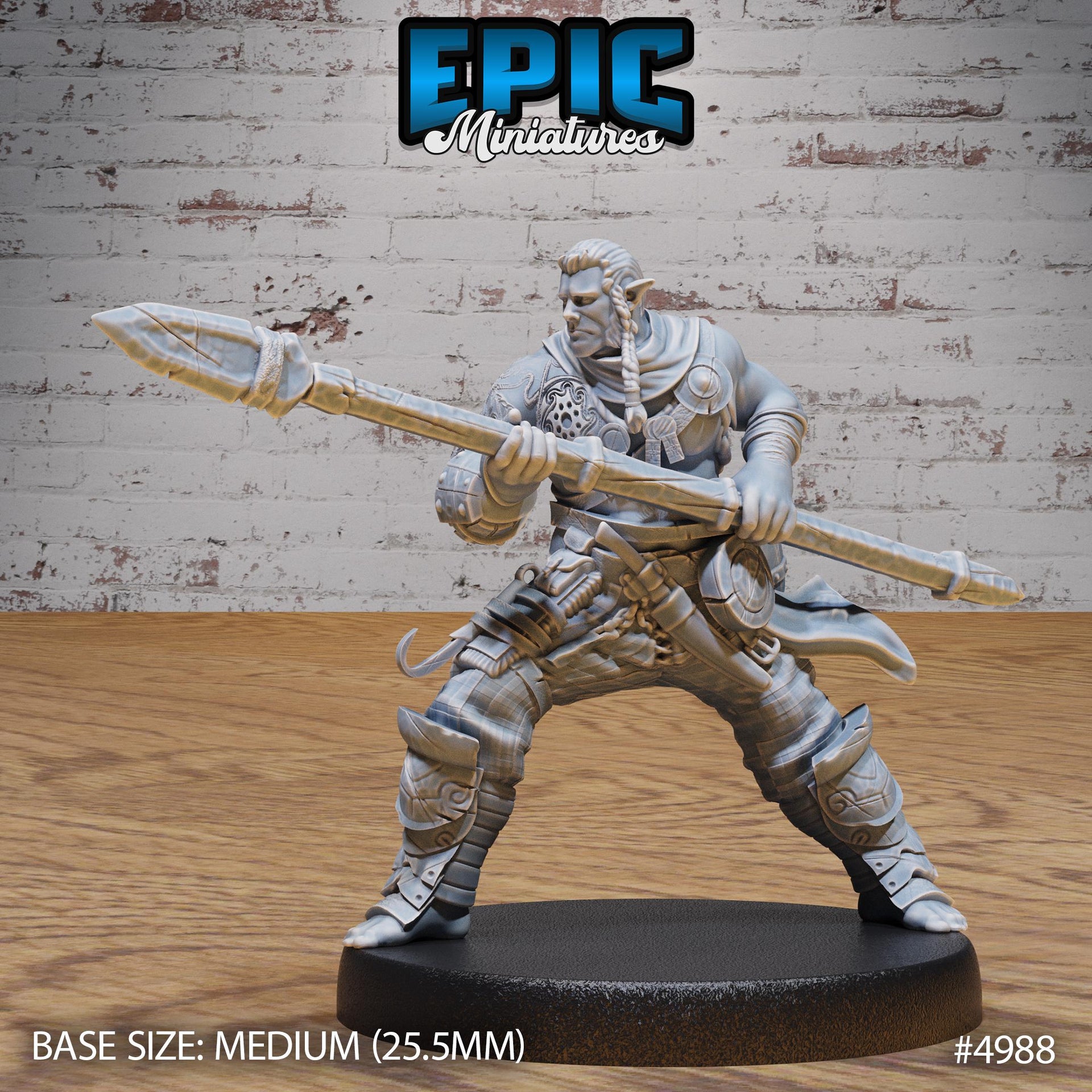 Half Orc Adventurer - Epic Miniatures | 28mm and 32mm | Wargaming | DnD | Tabletop Roleplaying