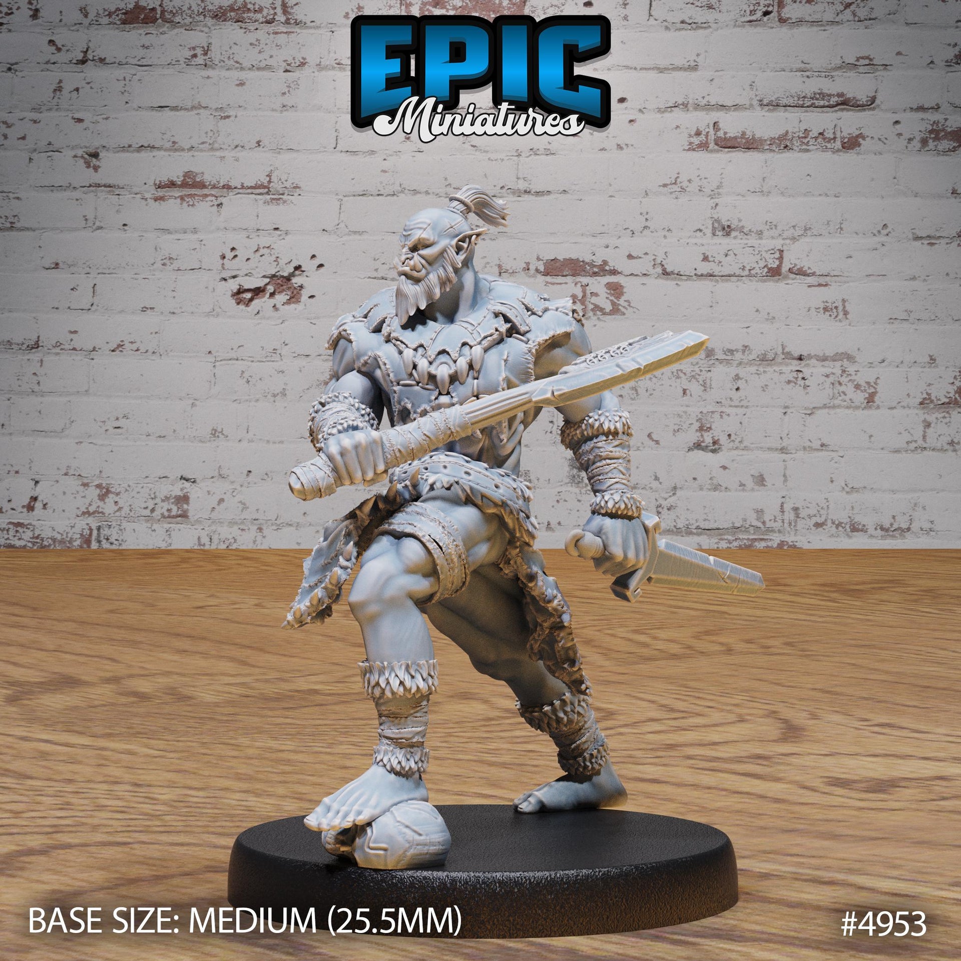Orc Warrior - Epic Miniatures | 28mm and 32mm | Wargaming | DnD | Tabletop Roleplaying